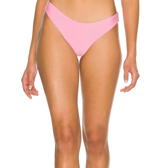 PQ SWIM Basic Ruched Teeny Bikini Bottom in Aura - Picture 1 of 4